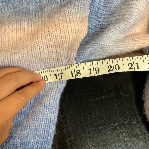 Cotton On Womens Pink & Blue Cropped Cotton Candy Cardigan Cute Goth XS - Picture 6 of 6